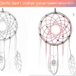 How To Draw A Dream-Catcher - A Step By Step Drawing Guide - Custom Paint By Numbers