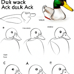 How To Draw A Duck - A Step By Step Drawing Guide - Custom Paint By Numbers