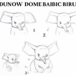 How To Draw A Dumbo - A Step By Step Drawing Guide - Custom Paint By Numbers