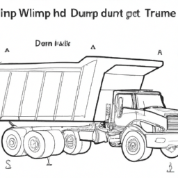 How To Draw A Dump-Truck - A Step By Step Drawing Guide - Custom Paint By Numbers