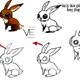 How To Draw A Eevee - A Step By Step Drawing Guide - Custom Paint By Numbers