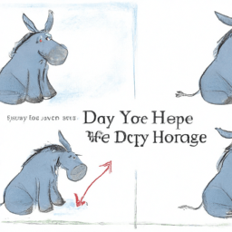 How To Draw A Eeyore - A Step By Step Drawing Guide - Custom Paint By Numbers