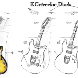 How To Draw A Electric-Guitar - A Step By Step Drawing Guide - Custom Paint By Numbers