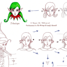 How To Draw A Elf - A Step By Step Drawing Guide - Custom Paint By Numbers