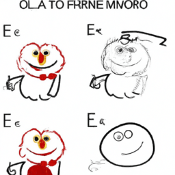 How To Draw A Elmo - A Step By Step Drawing Guide - Custom Paint By Numbers