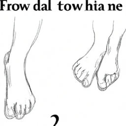 How To Draw A Feet - A Step By Step Drawing Guide - Custom Paint By Numbers