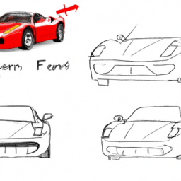 How To Draw A Ferrari - A Step By Step Drawing Guide - Custom Paint By Numbers