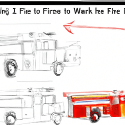 How To Draw A Fire-Truck - A Step By Step Drawing Guide - Custom Paint By Numbers