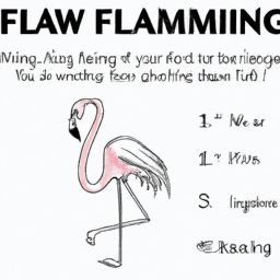 How To Draw A Flamingo - A Step By Step Drawing Guide - Custom Paint By Numbers