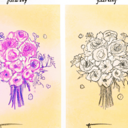 How To Draw A Flower-Bouquet - A Step By Step Drawing Guide - Custom Paint By Numbers