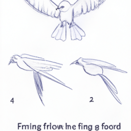 How To Draw A Flying-Bird - A Step By Step Drawing Guide - Custom Paint By Numbers