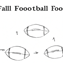 How To Draw A Football - A Step By Step Drawing Guide - Custom Paint By Numbers