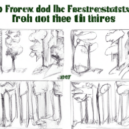 How To Draw A Forest - A Step By Step Drawing Guide - Custom Paint By Numbers