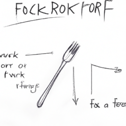 How To Draw A Fork - A Step By Step Drawing Guide - Custom Paint By Numbers