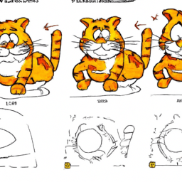 How To Draw A Garfield - A Step By Step Drawing Guide - Custom Paint By Numbers