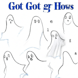 How To Draw A Ghost - A Step By Step Drawing Guide - Custom Paint By Numbers