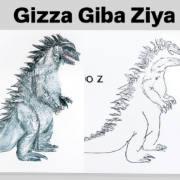 How To Draw A Godzilla - A Step By Step Drawing Guide - Custom Paint By Numbers