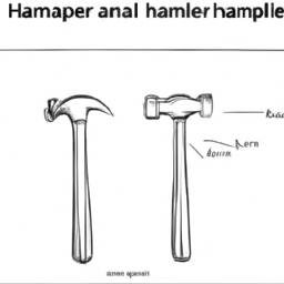 How To Draw A Hammer - A Step By Step Drawing Guide - Custom Paint By Numbers