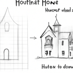 How To Draw A Haunted-House - A Step By Step Drawing Guide - Custom Paint By Numbers