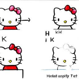 How To Draw A Hello-Kitty - A Step By Step Drawing Guide - Custom Paint By Numbers