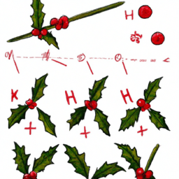 How To Draw A Holly - A Step By Step Drawing Guide - Custom Paint By Numbers