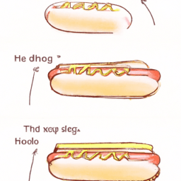 How To Draw A Hotdog - A Step By Step Drawing Guide - Custom Paint By Numbers