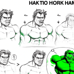 How To Draw A Hulk - A Step By Step Drawing Guide - Custom Paint By Numbers