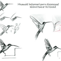 How To Draw A Hummingbird - A Step By Step Drawing Guide - Custom Paint By Numbers