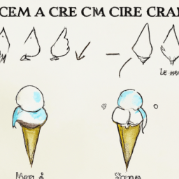 How To Draw A Ice-Cream-Cone - A Step By Step Drawing Guide - Custom Paint By Numbers