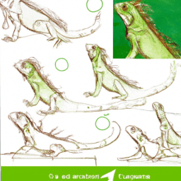 How To Draw A Iguana - A Step By Step Drawing Guide - Custom Paint By Numbers