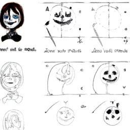 How To Draw A Jack-And-Sally - A Step By Step Drawing Guide - Custom Paint By Numbers