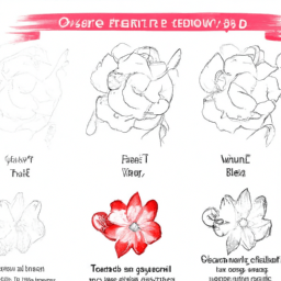 How To Draw A Japanese-Flower - A Step By Step Drawing Guide - Custom Paint By Numbers