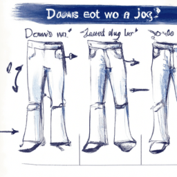 How To Draw A Jeans - A Step By Step Drawing Guide - Custom Paint By Numbers