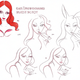 How To Draw A Jessica-Rabbit - A Step By Step Drawing Guide - Custom Paint By Numbers