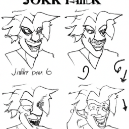 How To Draw A Joker - A Step By Step Drawing Guide - Custom Paint By Numbers