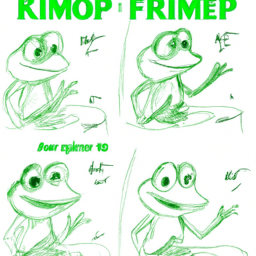 How To Draw A Kermit-The-Frog - A Step By Step Drawing Guide - Custom Paint By Numbers