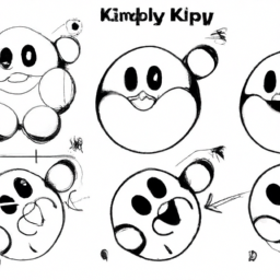 How To Draw A Kirby - A Step By Step Drawing Guide - Custom Paint By Numbers