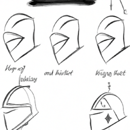 How To Draw A Knights-Helmet - A Step By Step Drawing Guide - Custom Paint By Numbers