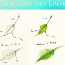 How To Draw A Leaves-On-A-Tree - A Step By Step Drawing Guide - Custom Paint By Numbers