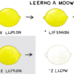 How To Draw A Lemon - A Step By Step Drawing Guide - Custom Paint By Numbers