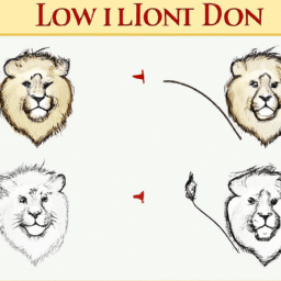 How To Draw A Lion - A Step By Step Drawing Guide - Custom Paint By Numbers