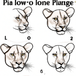 How To Draw A Lioness - A Step By Step Drawing Guide - Custom Paint By Numbers