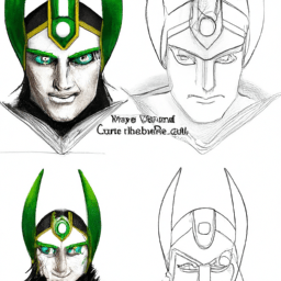 How To Draw A Loki - A Step By Step Drawing Guide - Custom Paint By Numbers