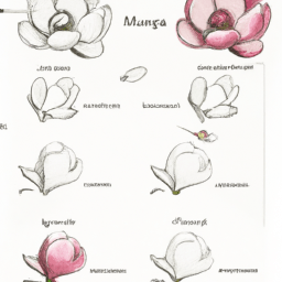 How To Draw A Magnolia-Flower - A Step By Step Drawing Guide - Custom Paint By Numbers