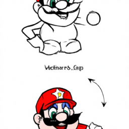 How To Draw A Mario - A Step By Step Drawing Guide - Custom Paint By Numbers