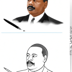 How To Draw A Martin-Luther-King-Jr - A Step By Step Drawing Guide - Custom Paint By Numbers