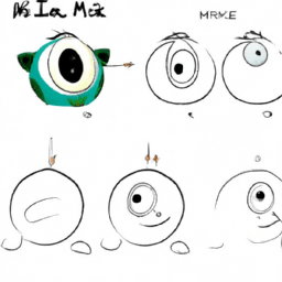 How To Draw A Mike-Wazowski - A Step By Step Drawing Guide - Custom Paint By Numbers