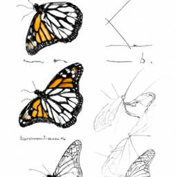 How To Draw A Monarch-Butterfly - A Step By Step Drawing Guide - Custom Paint By Numbers