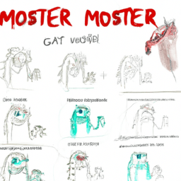 How To Draw A Monster - A Step By Step Drawing Guide - Custom Paint By Numbers