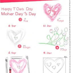 How To Draw A Mothers-Day - A Step By Step Drawing Guide - Custom Paint By Numbers